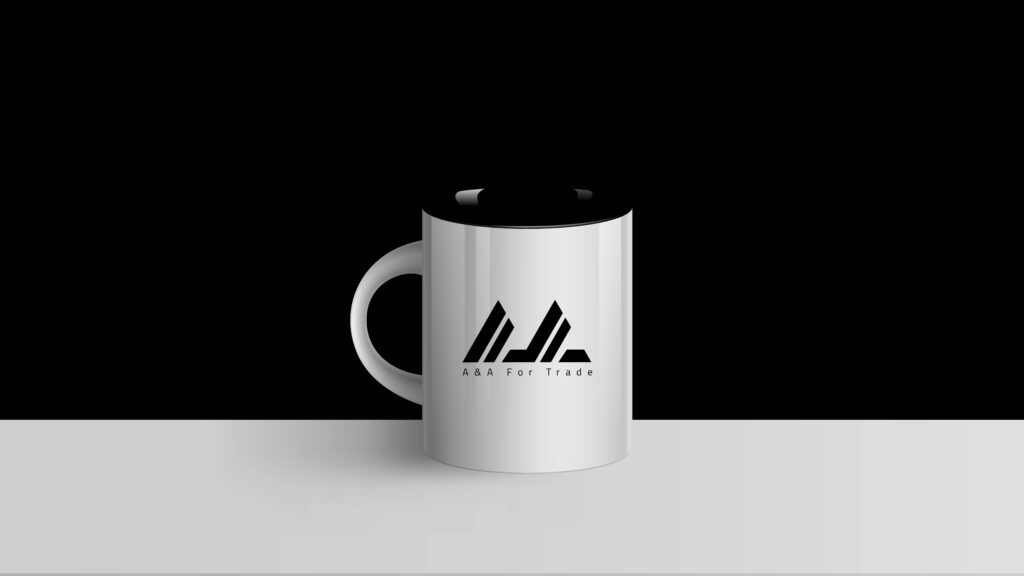 aa for trade mug mockup design