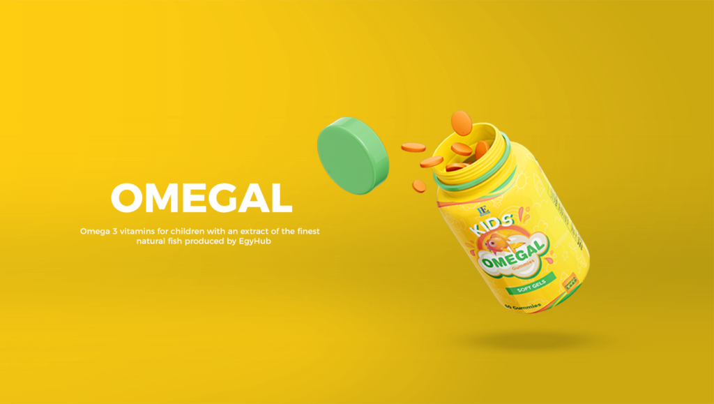 omega 3 pack for kids designed for SAP south Africa pharma - packaging project